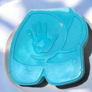 Jasmine soap butt print handmade 5x5in 9oz oatmeal based